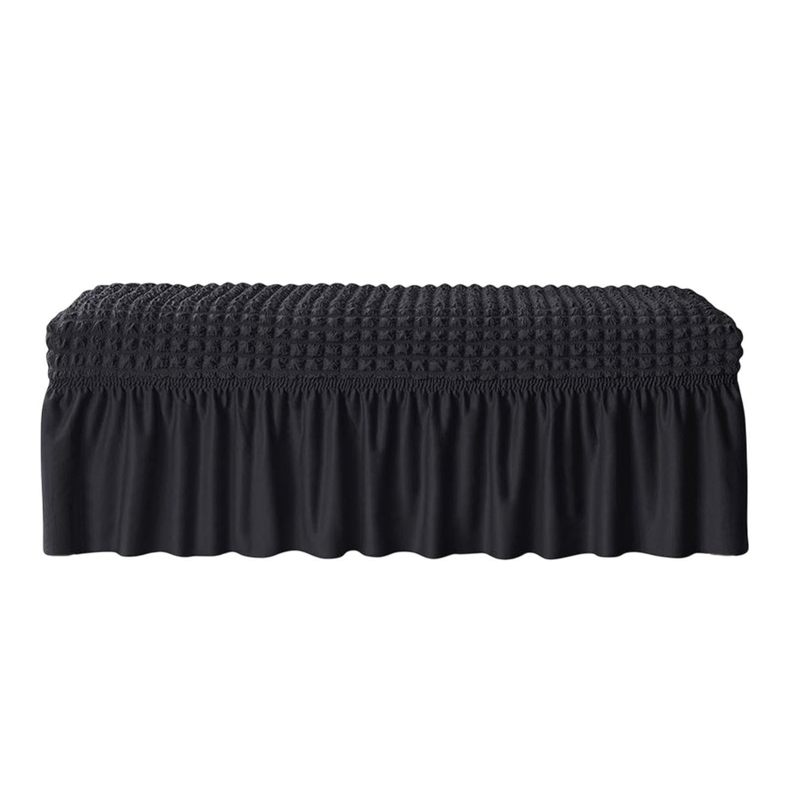 QIXCXAZ Stretch Dining Bench Cover Enhances Home Decor While Providing Against Stains And Scratches With Skid Resistant Base Stretch Dining Bench Seat Cover