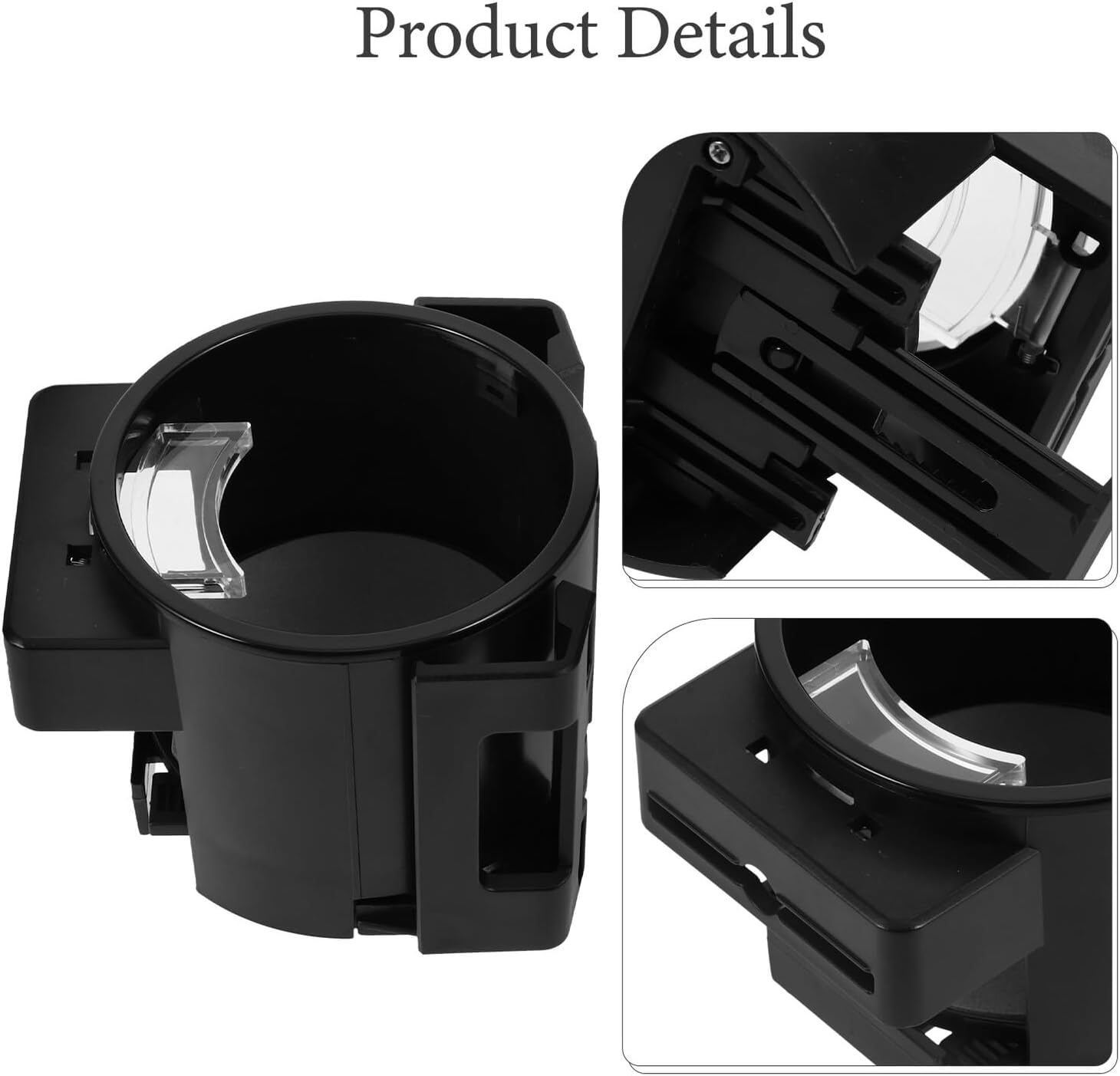 ULTECHNOVO Car Air Vent Cup Holder Water Bottle Car Holder Universal Black Accessories