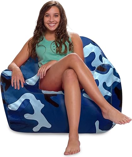 Miniatura 979 de Posh Creations Puf estructurado cómodo para jugar, leer y ver la televisión, Malibu Lounge, tela de lona para colorear, criaturas Criaturas de tela