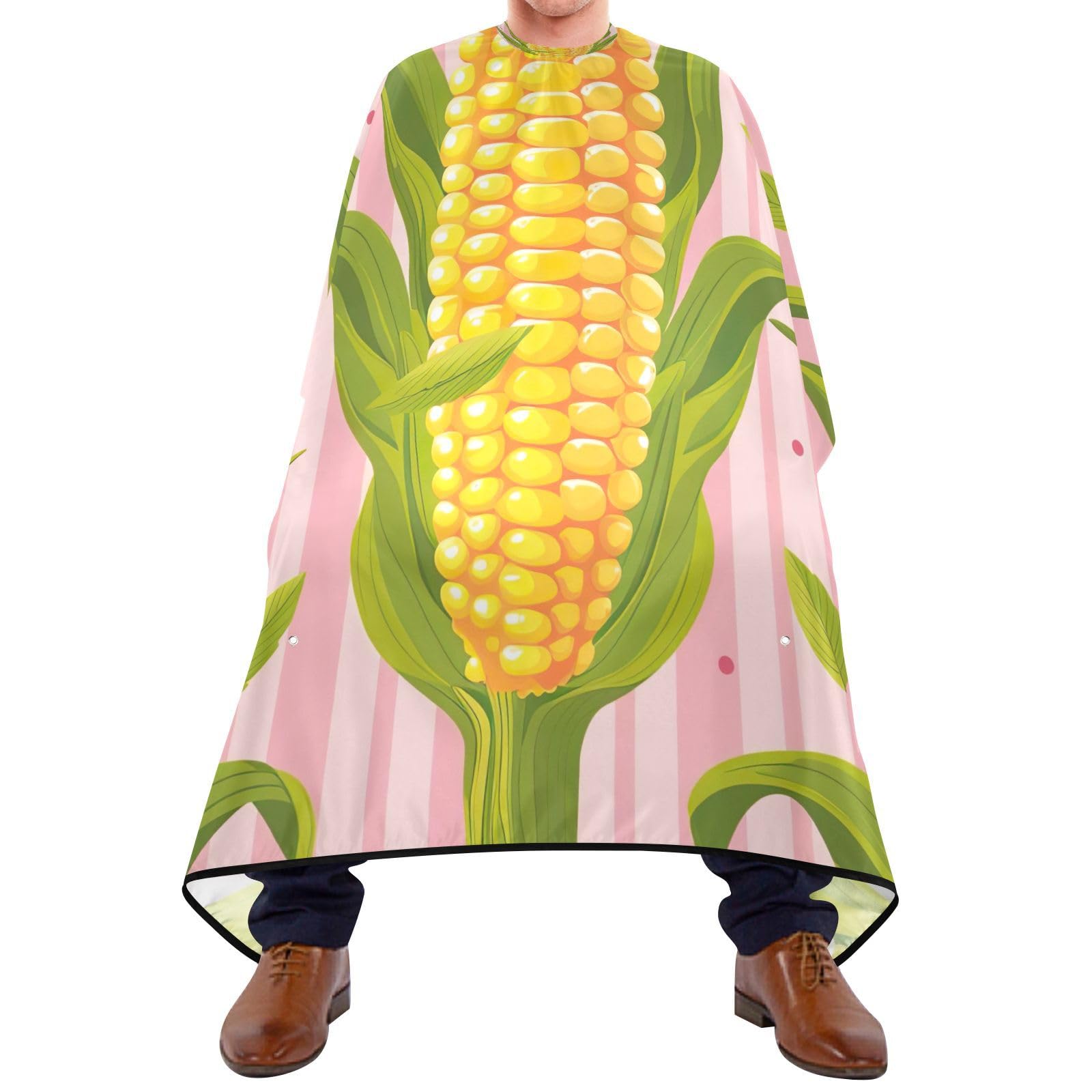PaChyLuu Golden Corn Professional Barber Cape Waterproof Hair Cutting Salon Cape with Adjustable Snap Closure for Men Women