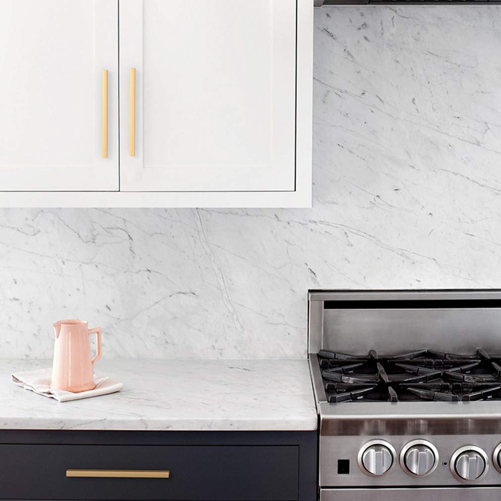 Szeroki uchwyt meblowy, uchwyt do szafy, uchwyt kuchenny, uchwyt komorowy, gałki do szafy, ze stopu aluminium, nowoczesny uchwyt meblowy (odstęp między otworami 1056 mm, złoty)