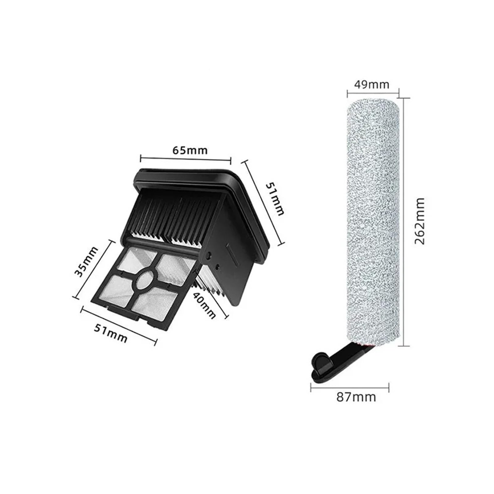 Compatible con Dreame H12Pro / H12Plus / H12Pro Plus Mix/H12 Doble Aspiradora En Seco Y Húmedo, Accesorios De Filtro Hepa(Gold)