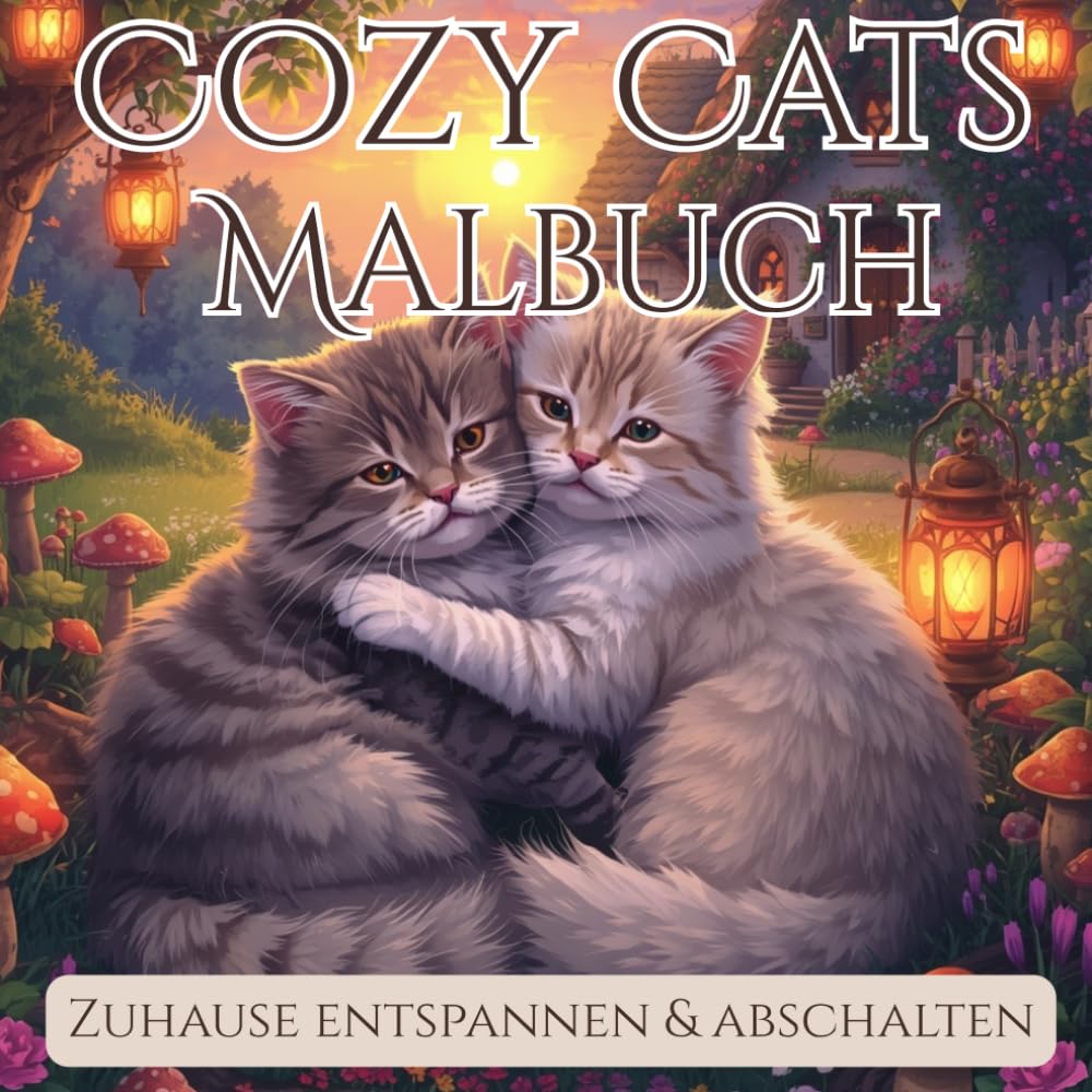 Cozy Cats Malbuch: zu Hause entspannen und abschalten