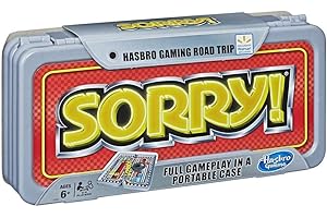 Sorry! Classic Family Board Game Travel Edition for Kids Ages 6 and Up