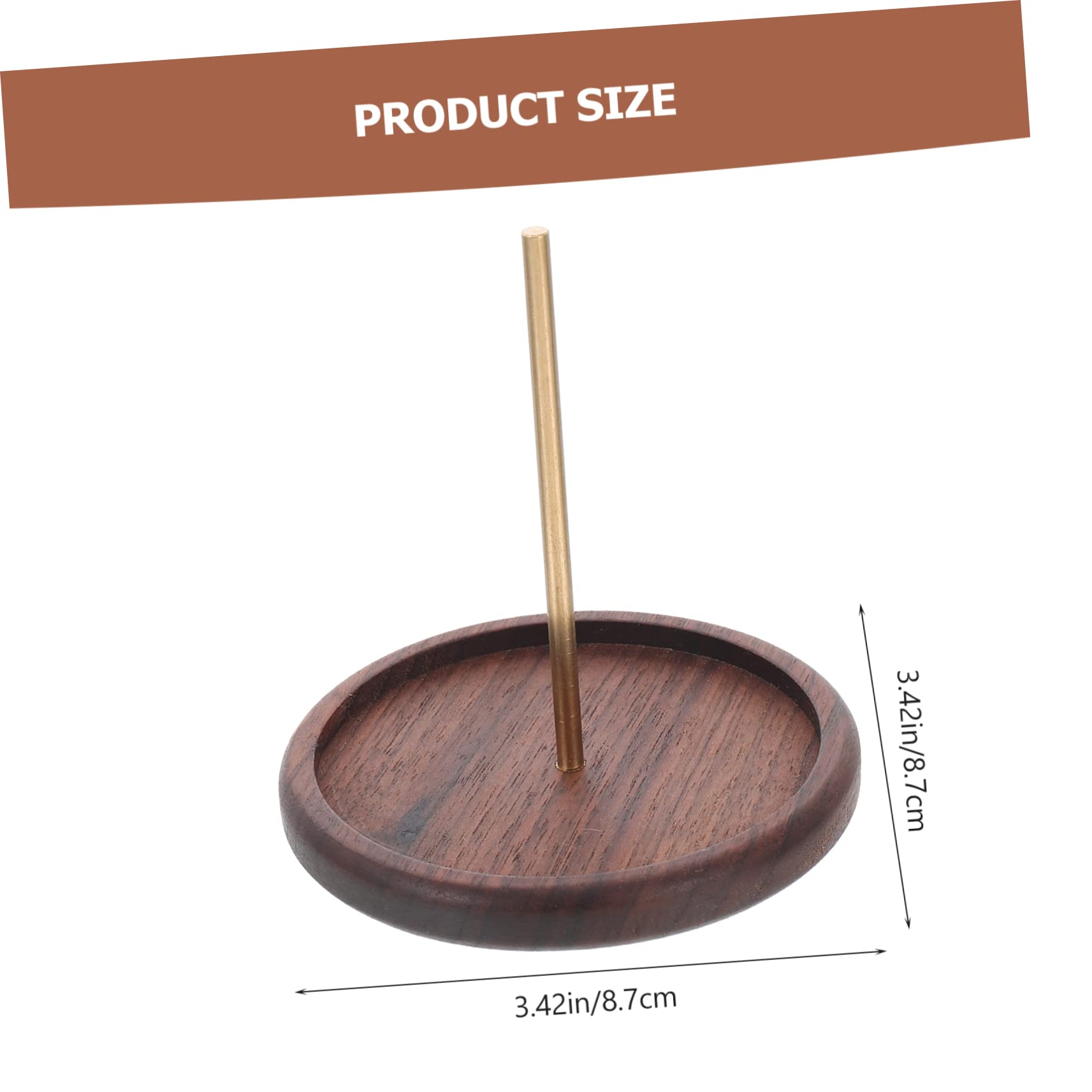 OSALADI Thread Holder Solid Sewing Thread Rack for Embroidery Crafting Easy to Install Prevents Entanglement DIY Assistant Durable Walnut Design