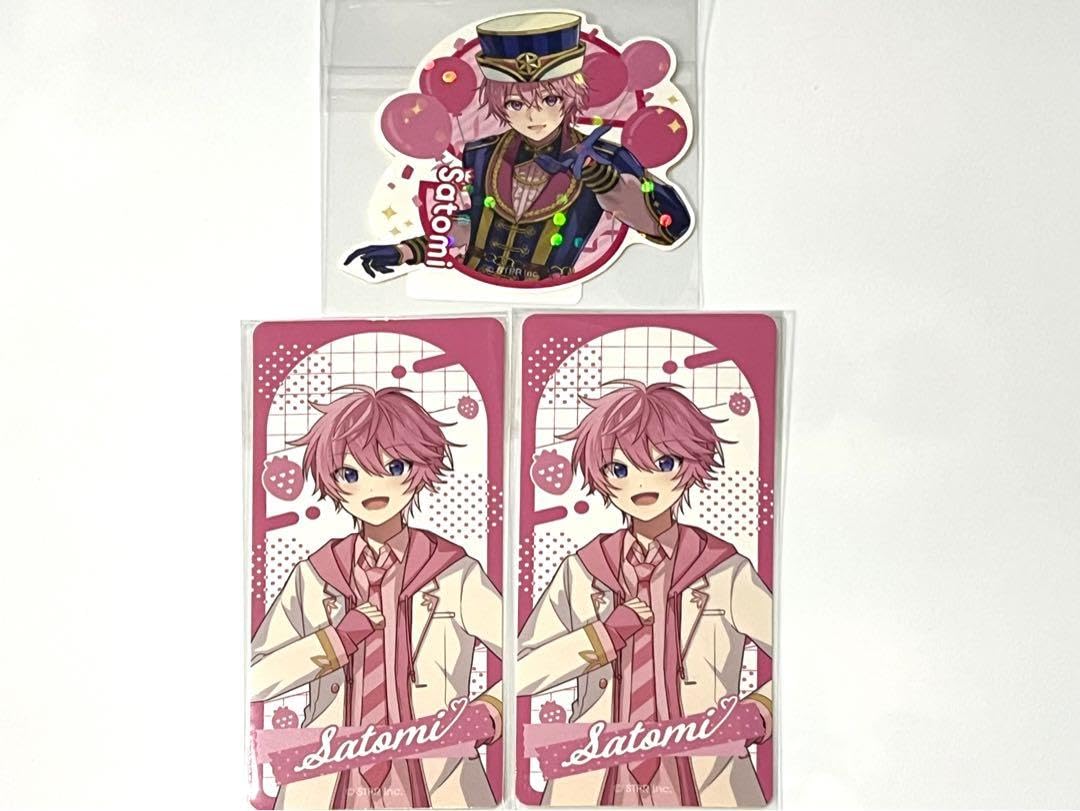 すとぷり　ふぁみくじ　さとみくん　ロゼット　カード　ステッカーセット すとぷり ふぁみくじ さとみくん ロゼット カード ステッカー