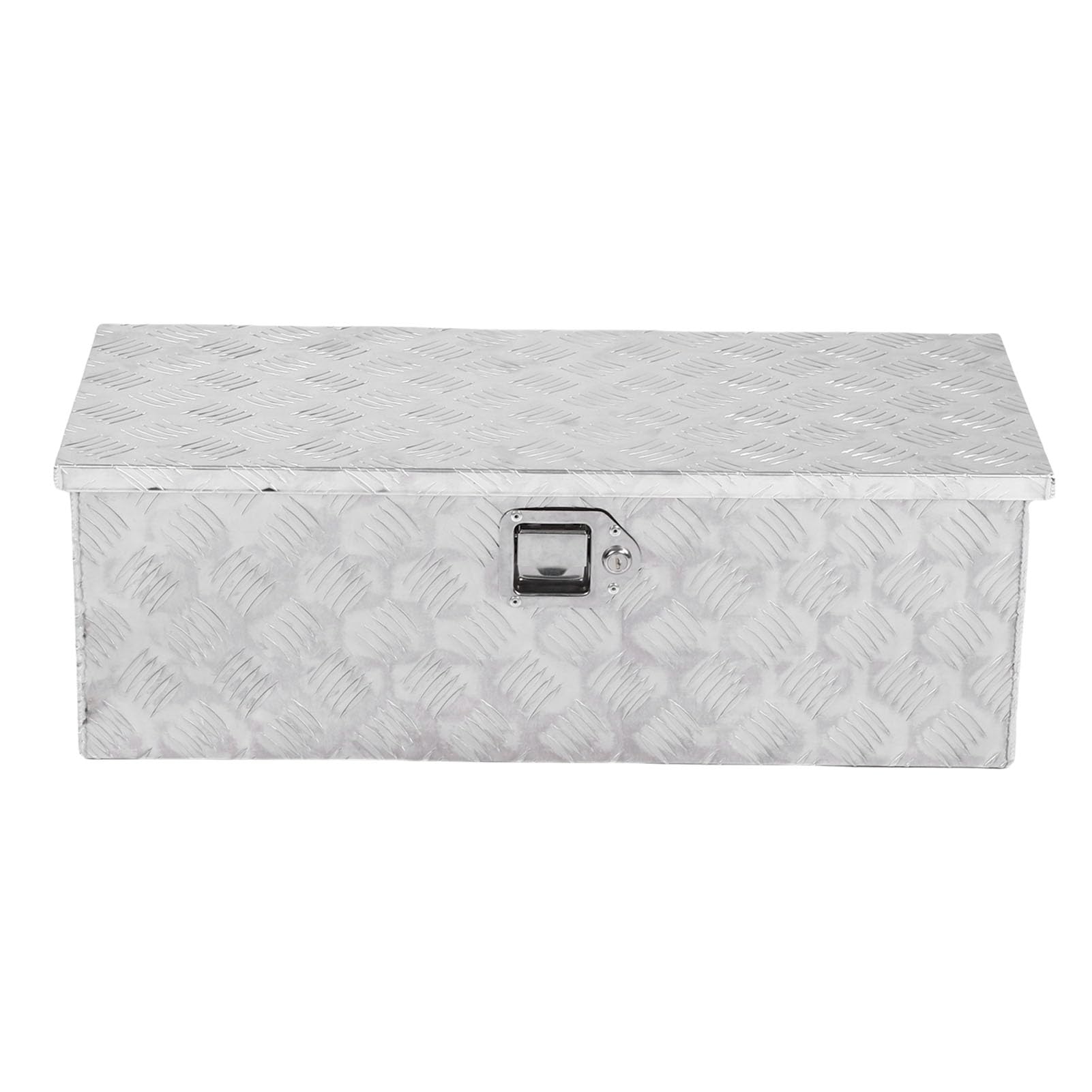 Jeffergarden Caja de Herramientas para Caja de Camión, de Herramientas de Aluminio para Remolque de 30 X 13 X 10 Pulgadas con Cerradura, Almacenamiento de 64 L con Recubrimiento en Polvo, Patrón de