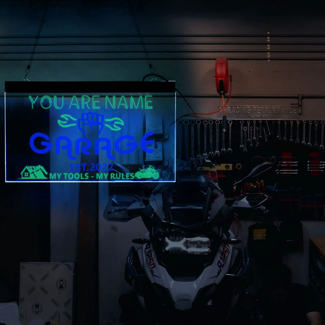 Personalisierte Garage Leuchtreklame, Personalisierte Garage Zeichen Für Männer, Garage Leuchtschild, Garage Led-schild, Benutzerdefinierte Garage Leuchtreklame