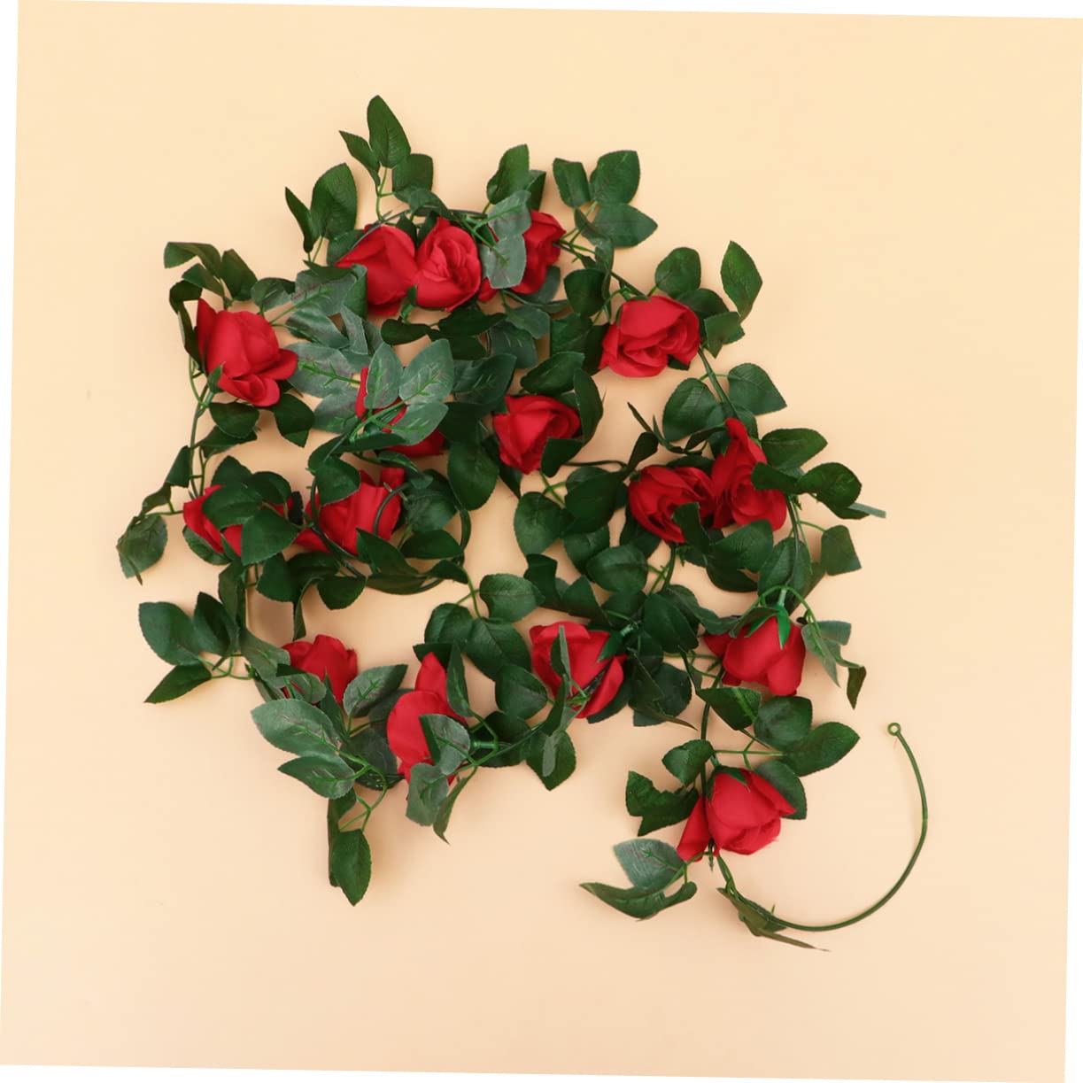 IMIKEYA 6stücke Kunstrosen Ranken Dekorative Kunstblumen Für Hochzeiten Partys Und Zuhause Rote Imitation Rosenranken Für Und Türdekoration Indoor Und Outdoor Einsatz