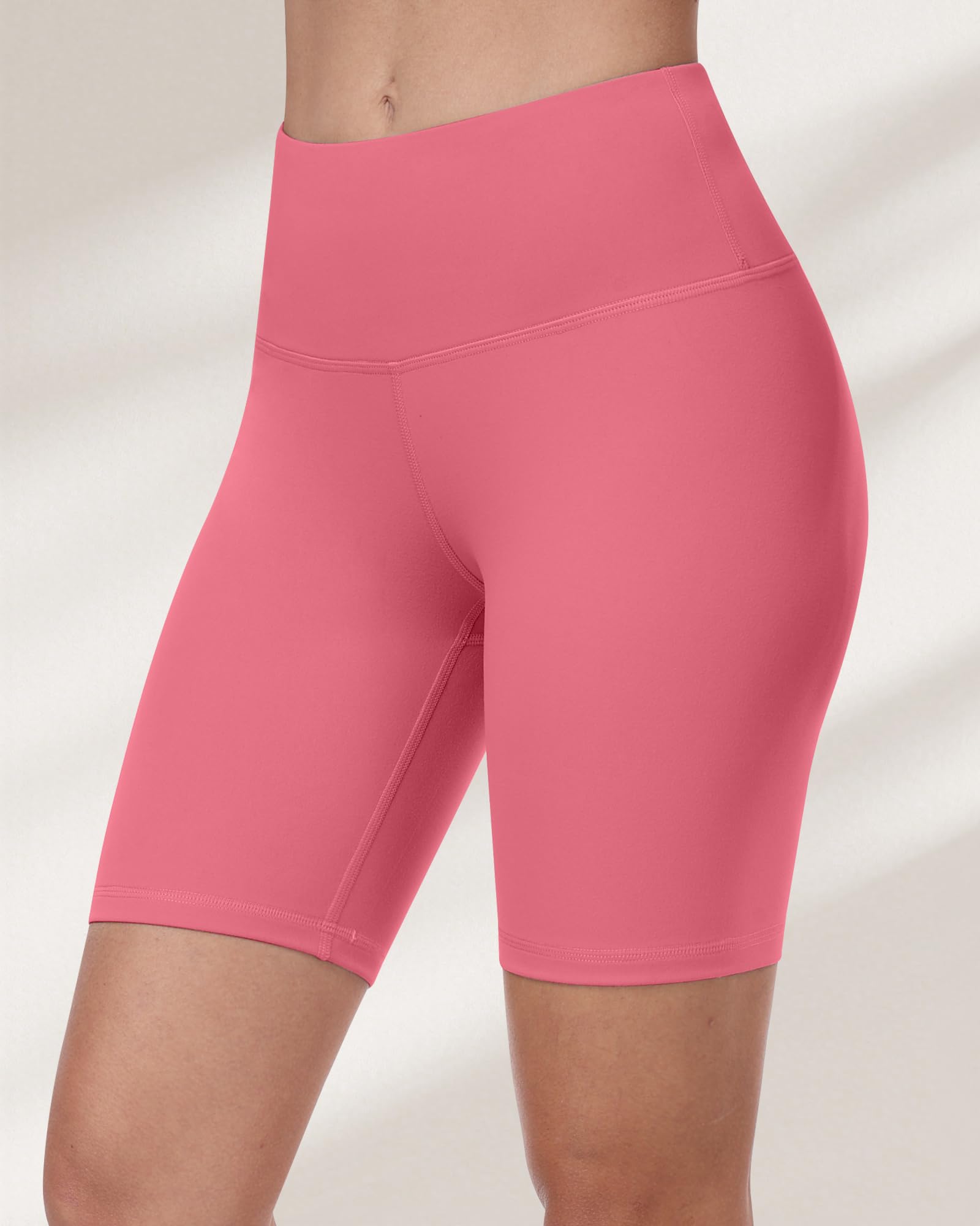 Pantalones cortos de ciclismo para mujer, cintura alta, control de abdomen, suaves, atléticos, gimnasio, yoga — view 14
