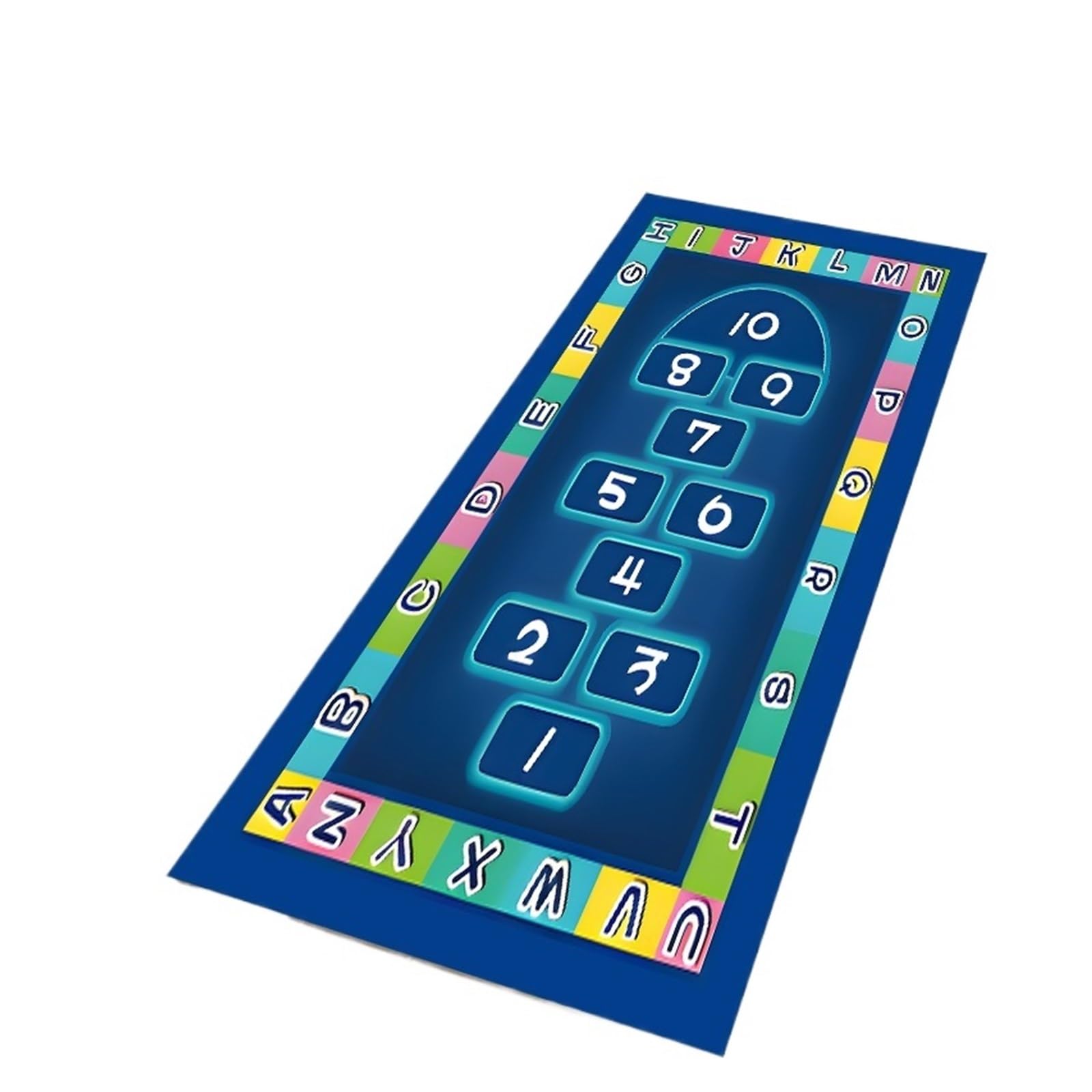 Tapis De Marelle for Enfants, 1 Pièce, Planètes Spatiales, Fusées, Astronautes, Jeu Éducatif, Intérieur Et Extérieur, Doux Sûr, Chambre d'enfant(4,40X120CM)