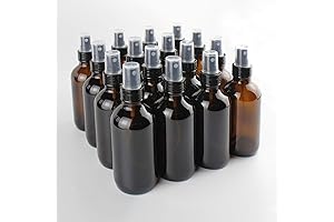 4oz Amber Glass Spray Bottle with Fine Mist Nozzle