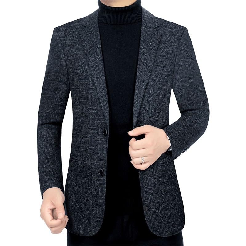 Suit Jacket Mens Gray Blazers Lightweight Sport Coats Casual Two Buttons Notched Lapel Suit Jacket for Prom Homecoming2
