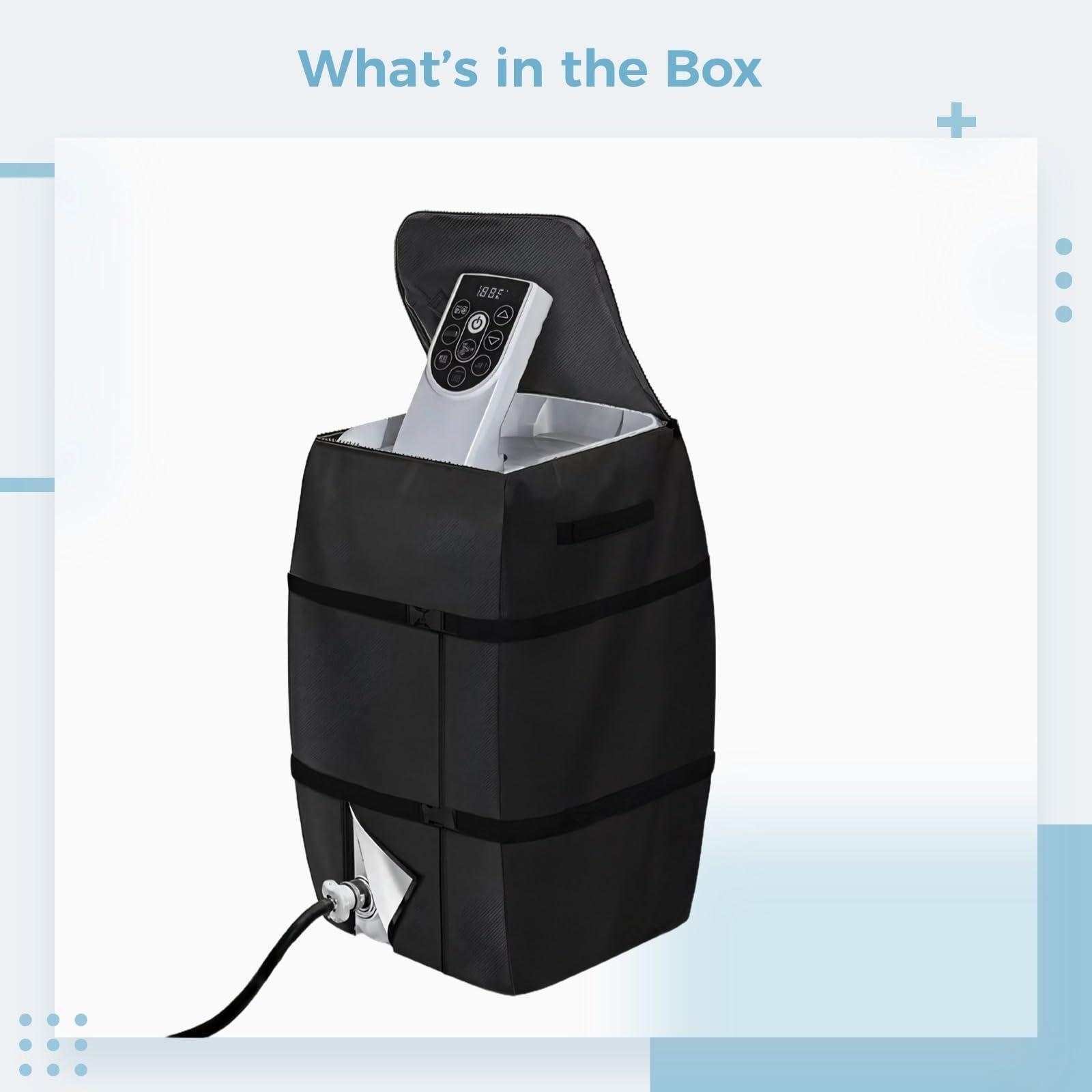 LUMINFLY Spa Heater Protective Cover with Control Panel Guard, Waterproof Oxford Cloth Enclosure for Pump System