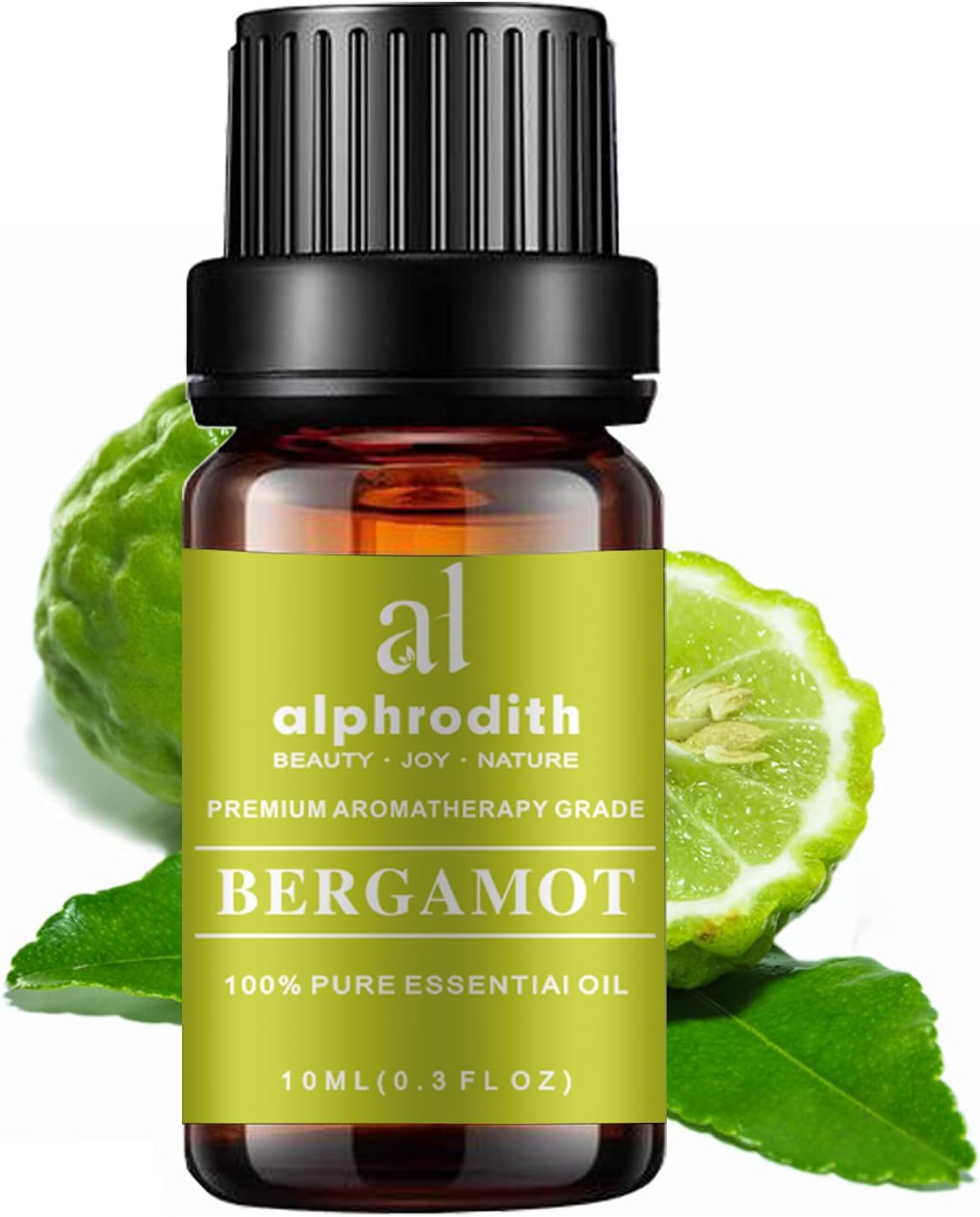 Bergamot Essential Oil for Skin Care 100% Pure Undiluted Uplift Mood Scented Oils - 10ml for Diffuser, Aromatherapy, Bath, Massage, Relax & Perfume
