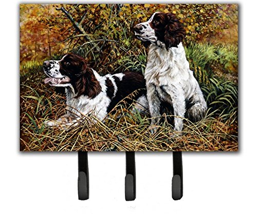 Two Springer Spaniels in The Grasses Leash or Key Holder