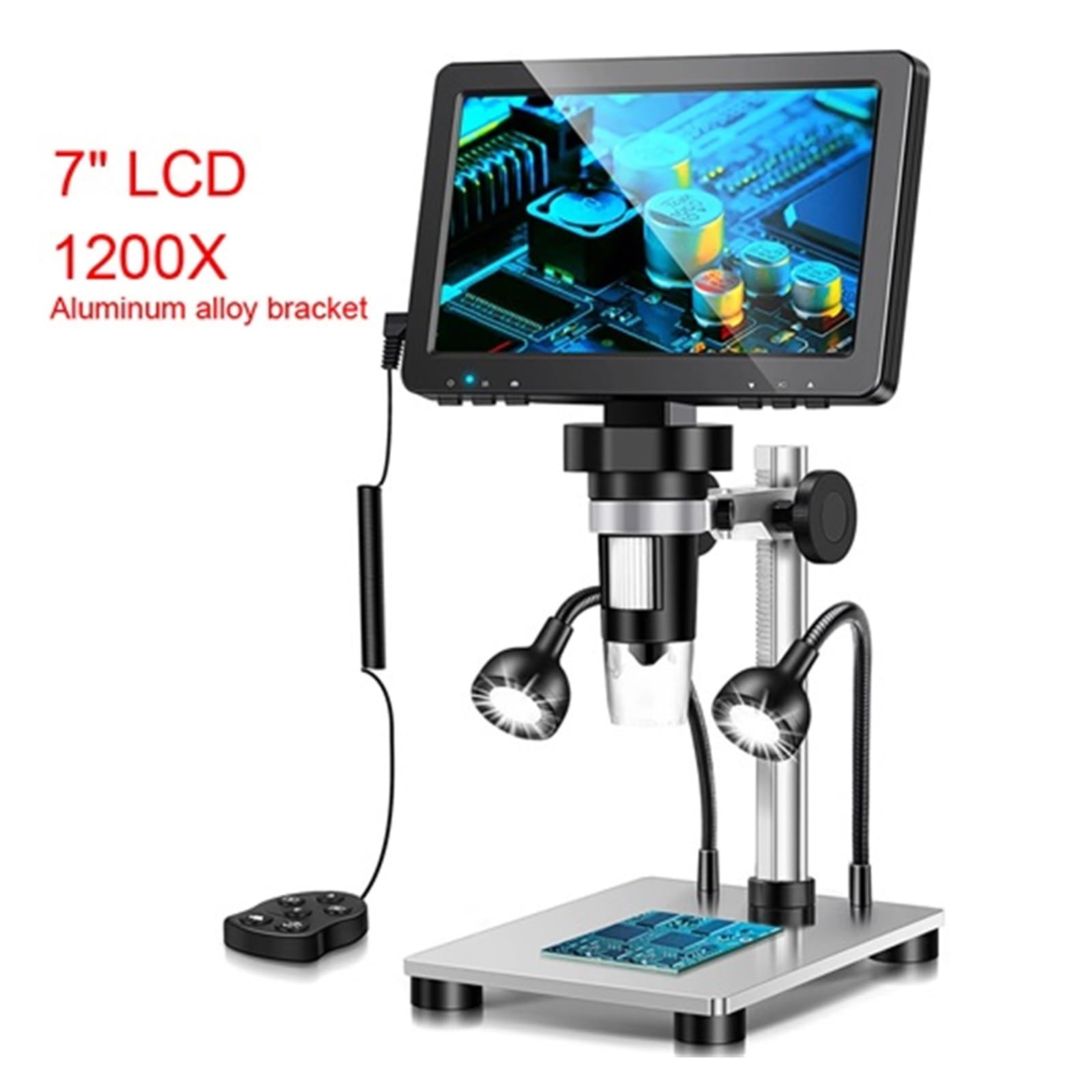 Mikroskop dla dorosłych dzieci, Gorący Mikroskop 1200X Regulowany Wyświetlacz LCD 12MP USB Mikroskop Cyfrowy Lutowanie Elektroniczna Kontrola PCB Ciągłe Narzędzie dla dzieci uczniów dom szkoła laborat