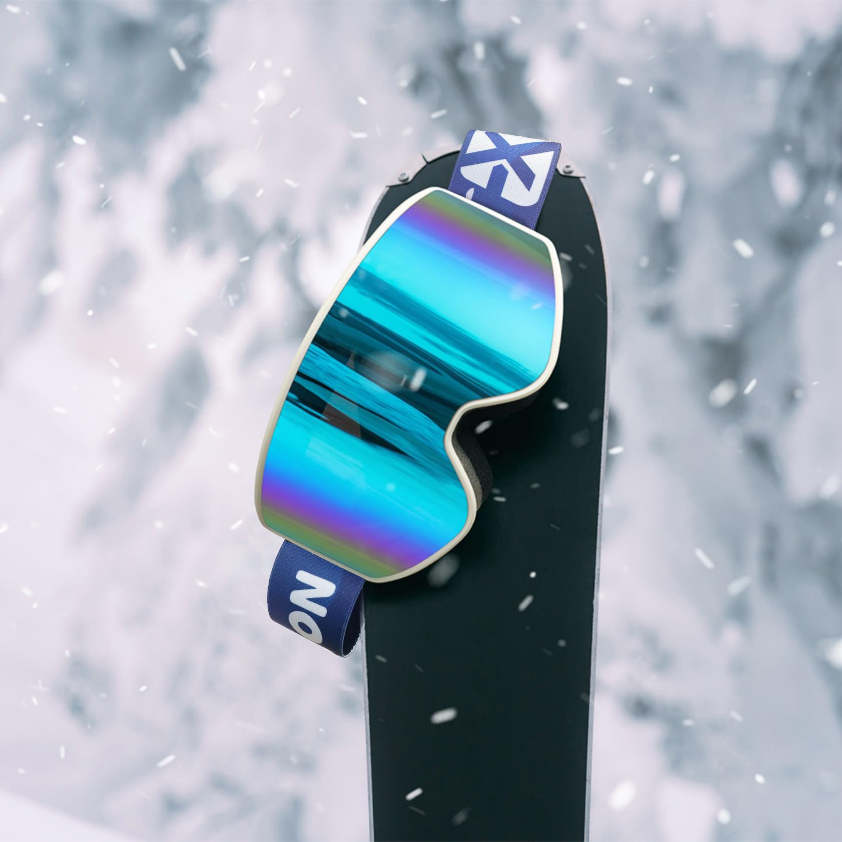 EXP VISION Skibrille Anti Fog Eltern-Kind Schneebrille Set, 100% UV Schutz OTG Snowboardbrille für Männer, Frauen, Jugendliche, Kinder