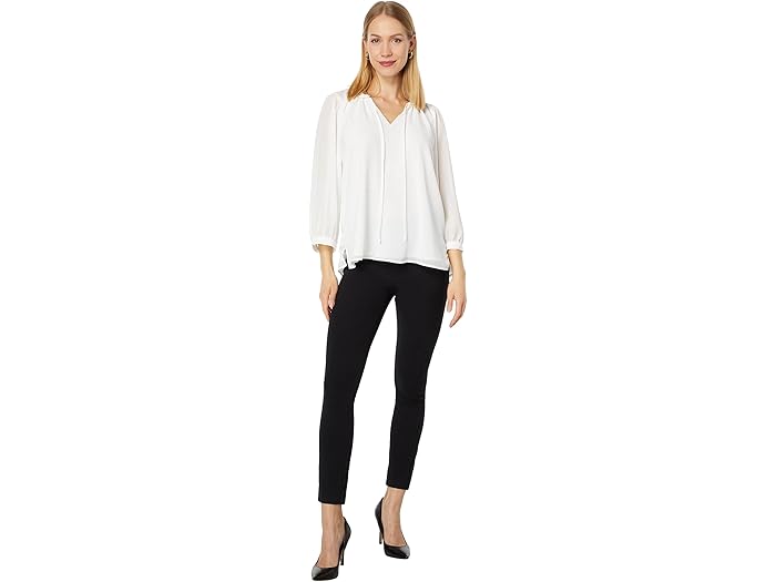 Raglan Peasant Split-Neck Blouse - Image 1