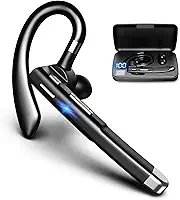 Fone de ouvido sem fio Bluetooth V5.1 à prova d'água IPX6 microfone sem fio com cancelamento de ruído compatível com negócios/condução/escritório/trabalho/jogo/PC