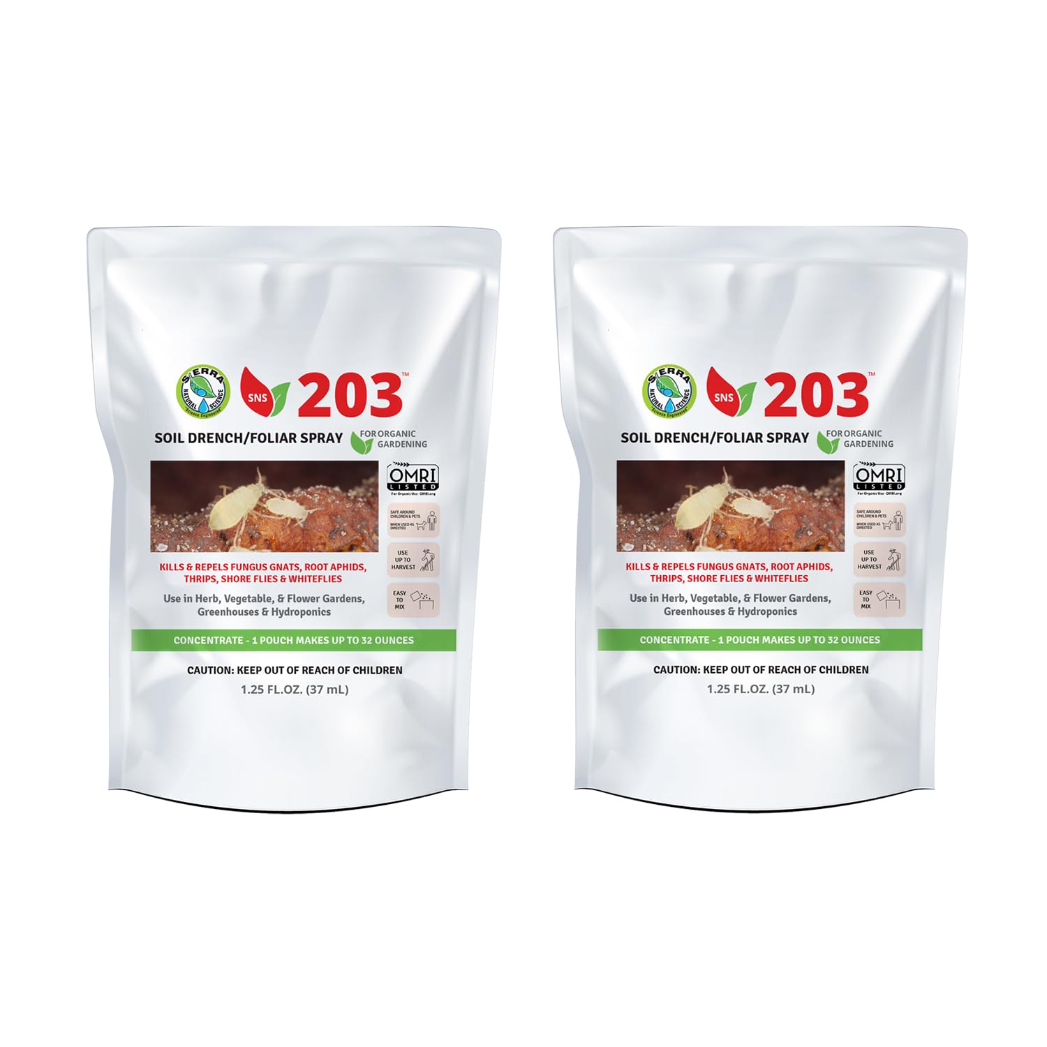 Sierra Natural Science - 203 - Concentrate Pouch - 1.25 fl oz (37 mL) makes up to 32 fl oz (Pack of 2)