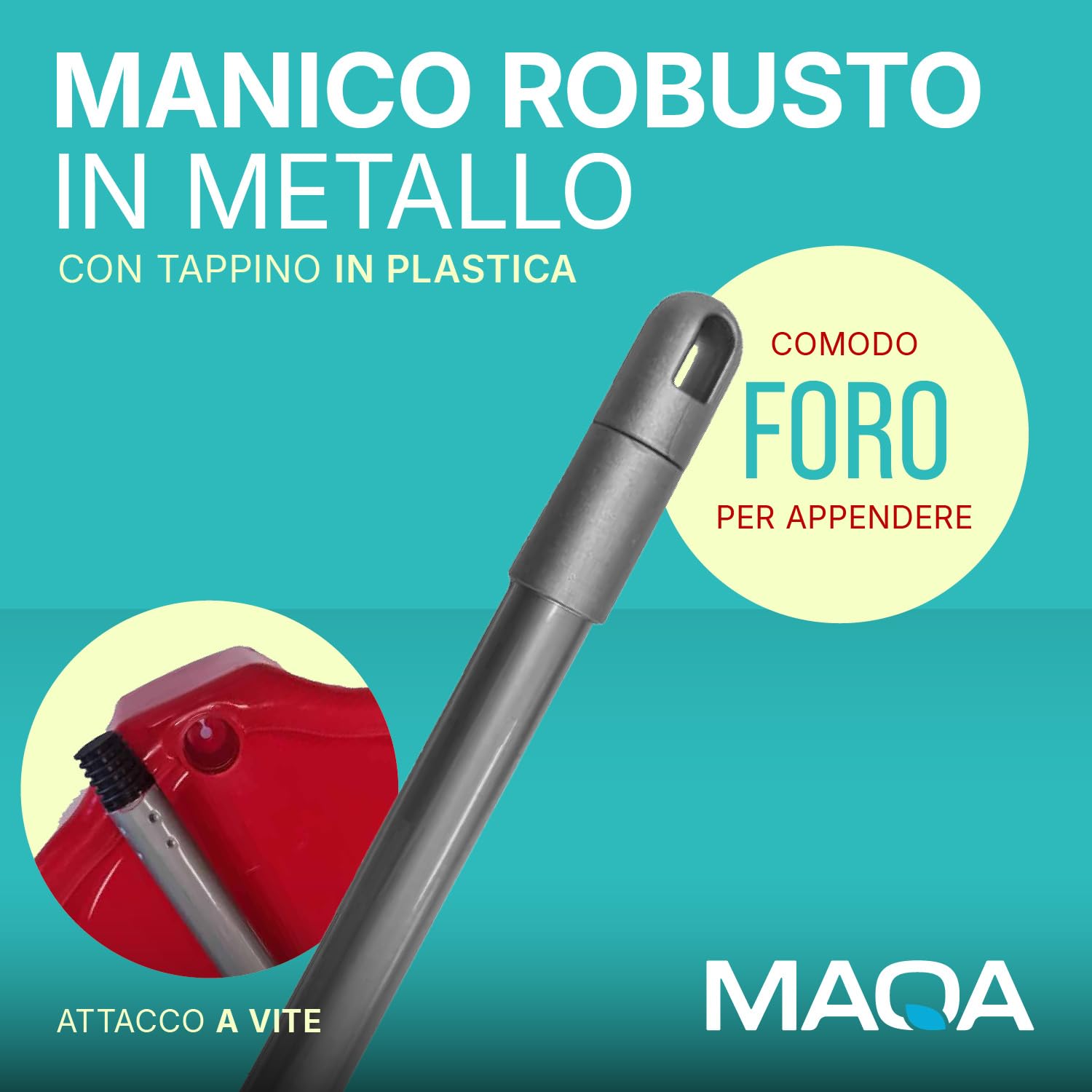 MAQA - 3 pz Paletta con manico lungo in metallo 75 cm, paletta alzaimmondizia in plastica, raccogli immondizia