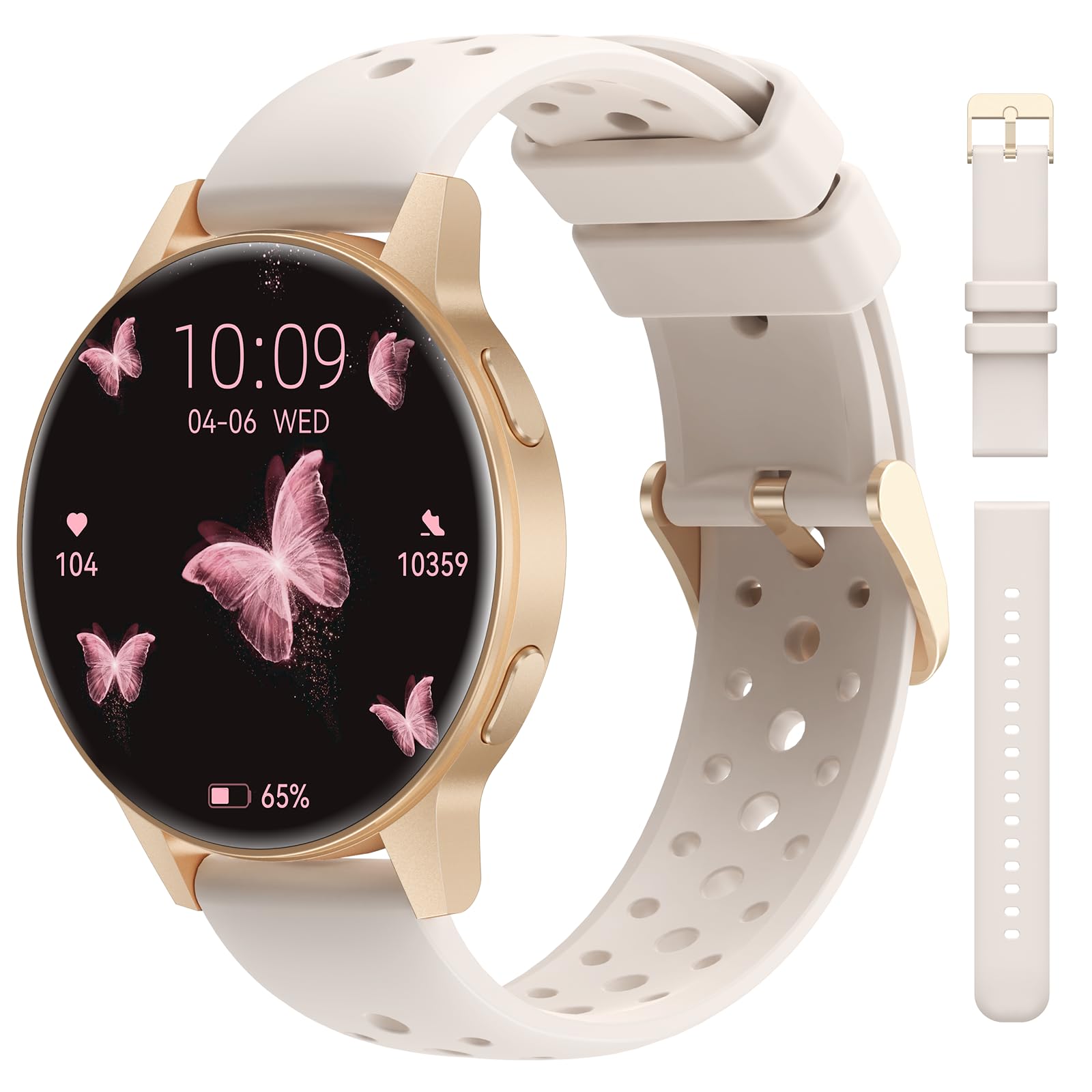 Montre Connectée Femme Avec Appel Bluetooth,1.83" Hd Fitness Smartwatch