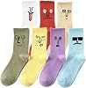 Cool Funny Gag Gifts Christmas Stocking Stuffers for Men Women Graphic Novelty Silly Weird Cotton Crew Socks