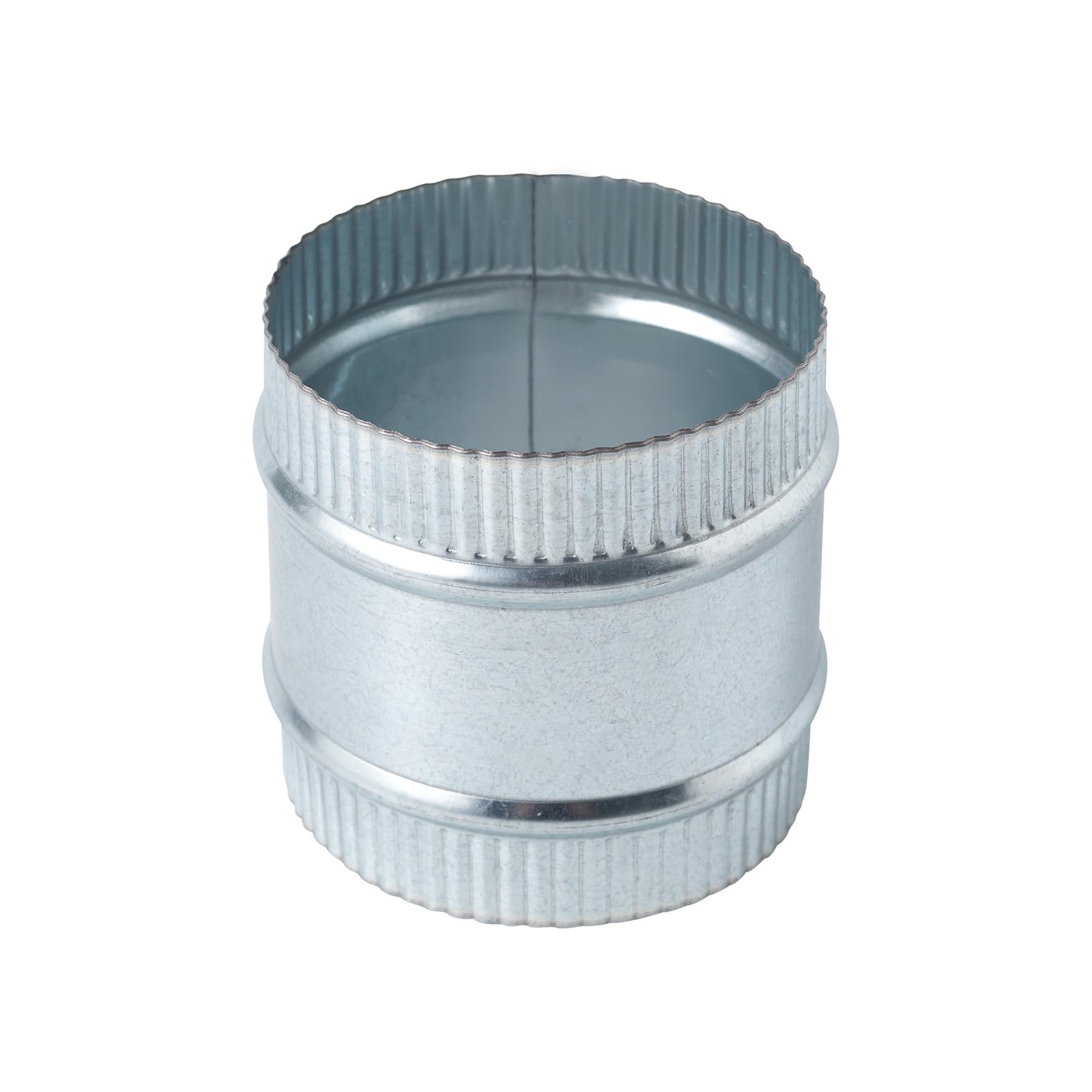 4 Inch Round Galvanized Steel Duct Connector Metal Ventilation Pipe Coupler