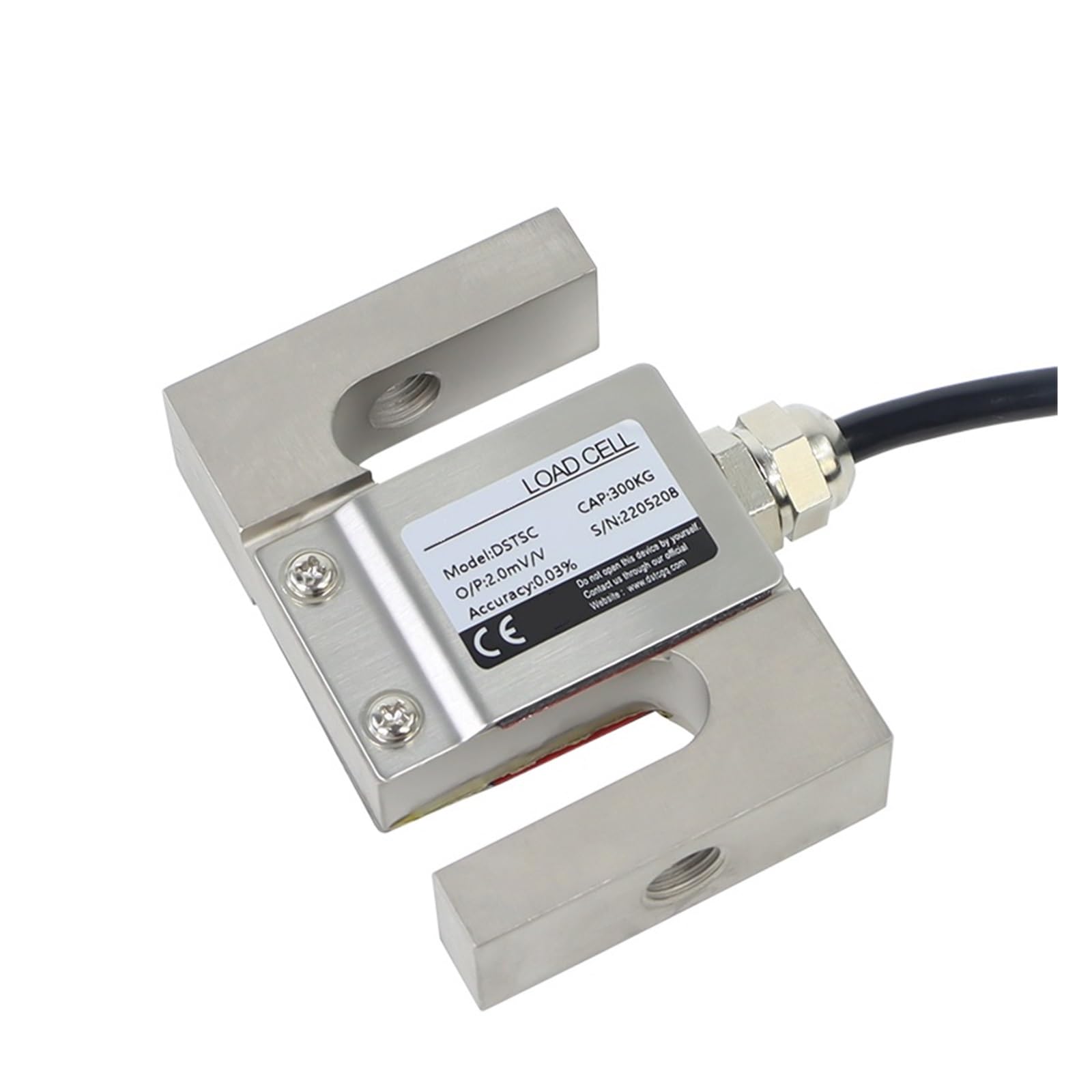 Cella Di Carico S Tipo 1000kg - Sensore Forza Tensione/Compressione, Acciaio Legato, Alta Precisione
