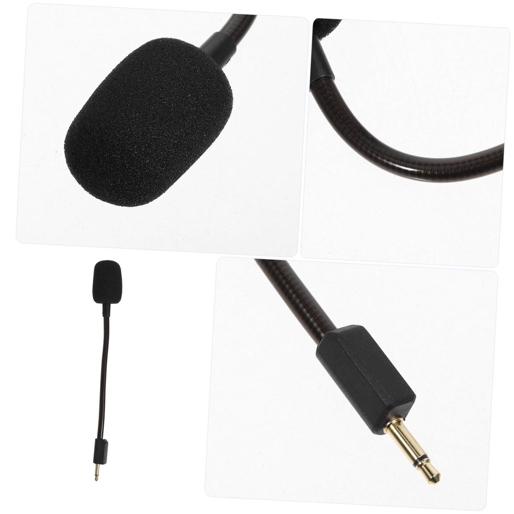 NUOBESTY Gaming Microphone for Noise Canceling Headset Mic Easy Installation Audio for Gaming Durable Replacement Accessory