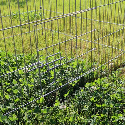 Wiltec Freilaufgehege Kaninchen 180 x 75 x 75 cm, Außengehege und Kleintierstall für Kaninchen, Hasen, Meerschweinchen, Freigehege als Hasenstall