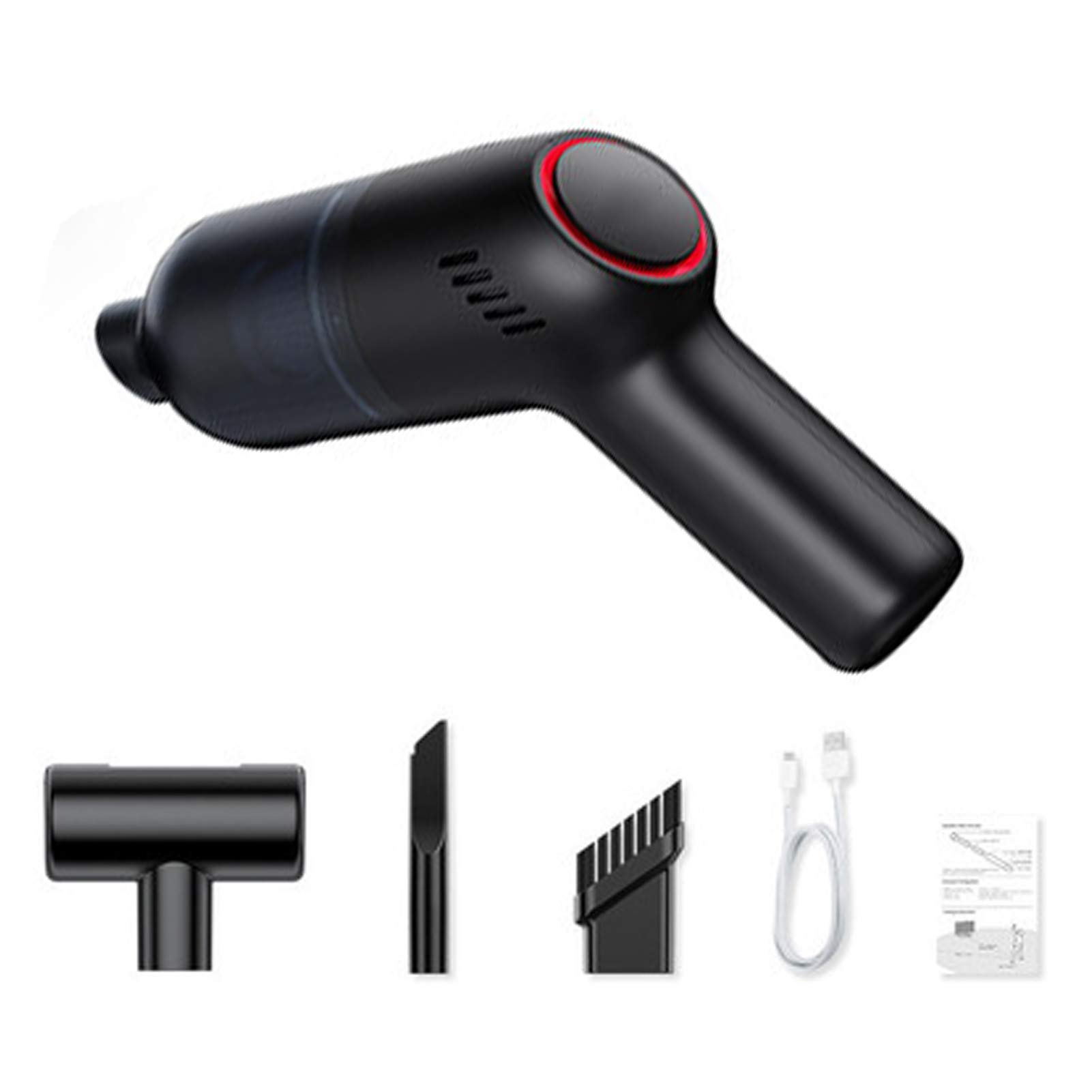 Handstaubsauger, kabelloser Autostaubsauger, tragbarer 120-W-Staubfilter mit wiederaufladbarer 1800-mAh-Batterie für die Reinigung von Tierhaaren, Privathaushalten und Autos