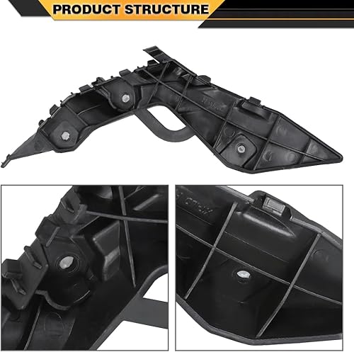 Miniatura 7 de Juego de soportes de parachoques delantero derecho e izquierdo compatible con Hyundai Elantra Sedan 2017 2018 2 piezas 86513F2000 86514F2000