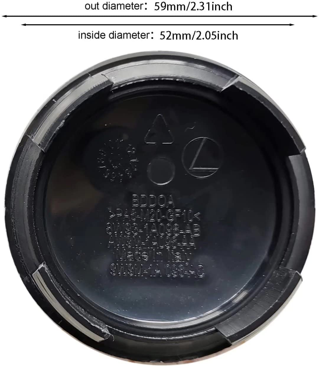 Amazon.co.jp: ジャガーホイールセンターハブキャップ 4個 59mm/2.32 
