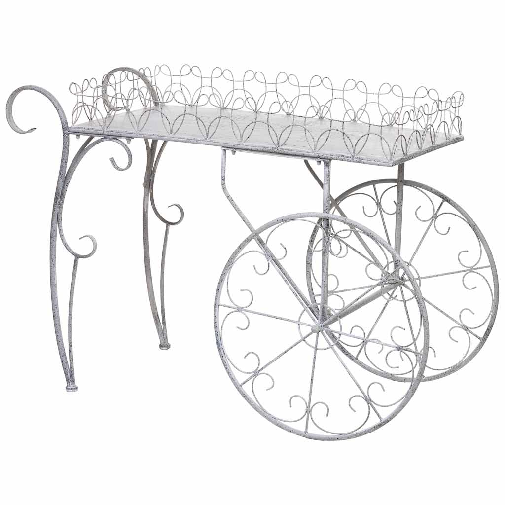 WANDERLUST DECO Carro expositor de metal 114.94x55.25x78.11h cm