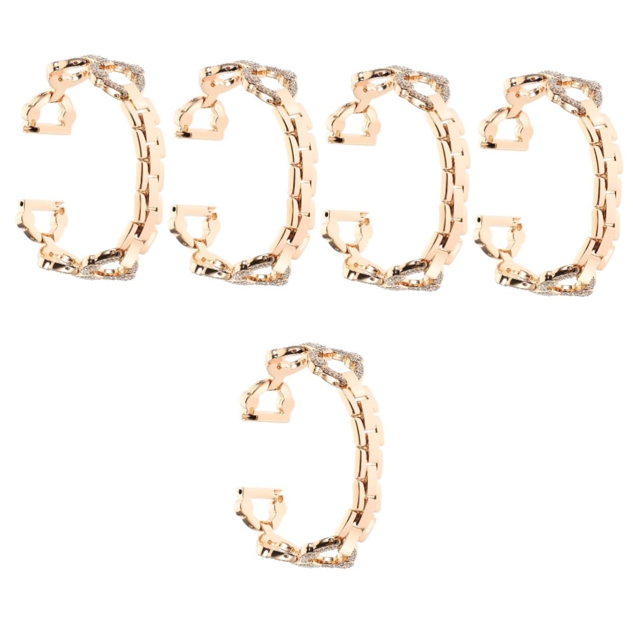 Bande de Remplacement Métal Strass HEMOTON pour Soirée et Bureau - 8