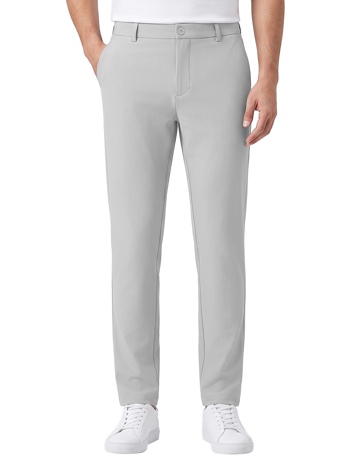Pantalón de Golf para Hombre Elásticos Corte Slim Secado Rápido Repelentes al Agua Ligeros Transpirables para Trabajo, Deportivo y Casual con 4 Bolsillos