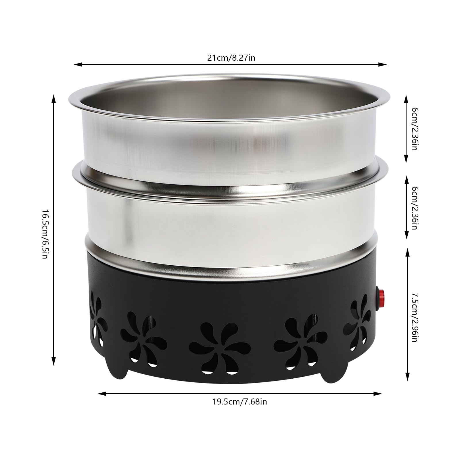 Refroidisseur de grains de café électrique 600 g pour café électrique, machine de refroidissement électronique avec maille en acier inoxydable 304, deux couches pour grains de café, noix et cacahuètes