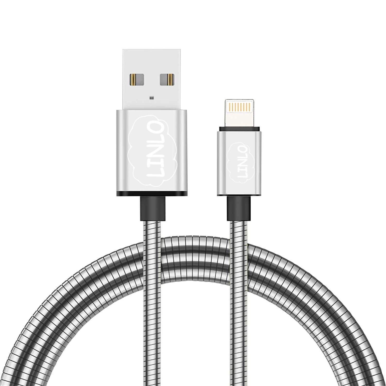See full amazon price history chart for Linlo Laptop, Personal Computer, Smartwatch, Smartphone Metallic Metal Braided Lightning To Usb-A Data Cable Compatible For All Ios Devices, 3.0A (1 Meter) -White Linlo Laptop, Personal Computer, Smartwatch, Smartphone Metallic Metal Braided Lightning To Usb-A Data Cable Compatible For All Ios Devices, 3.0A (1 Meter) -White (B08RY1KB7K) Amazon Price History, Amazon Price Tracker