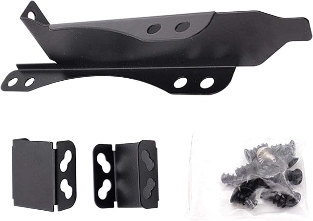 Dual Fan Mount Rack PCI Slot Bracket for Video Card DIY Support Fan Computer Radiator Holder,Stand Bracket Kit (Black Metal) for Computer Case Fans