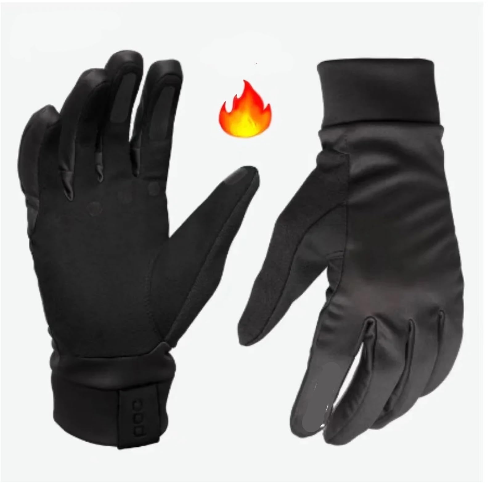 1 par de guantes invierno gruesos con forro esponjoso for motocicleta, protectores for equipo escalada y Para MontañIsmo