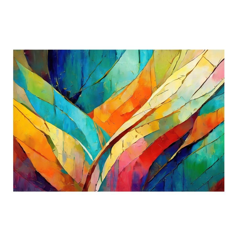 Tableau mural structures minimalistes poster 50x50 art profondeur illusion