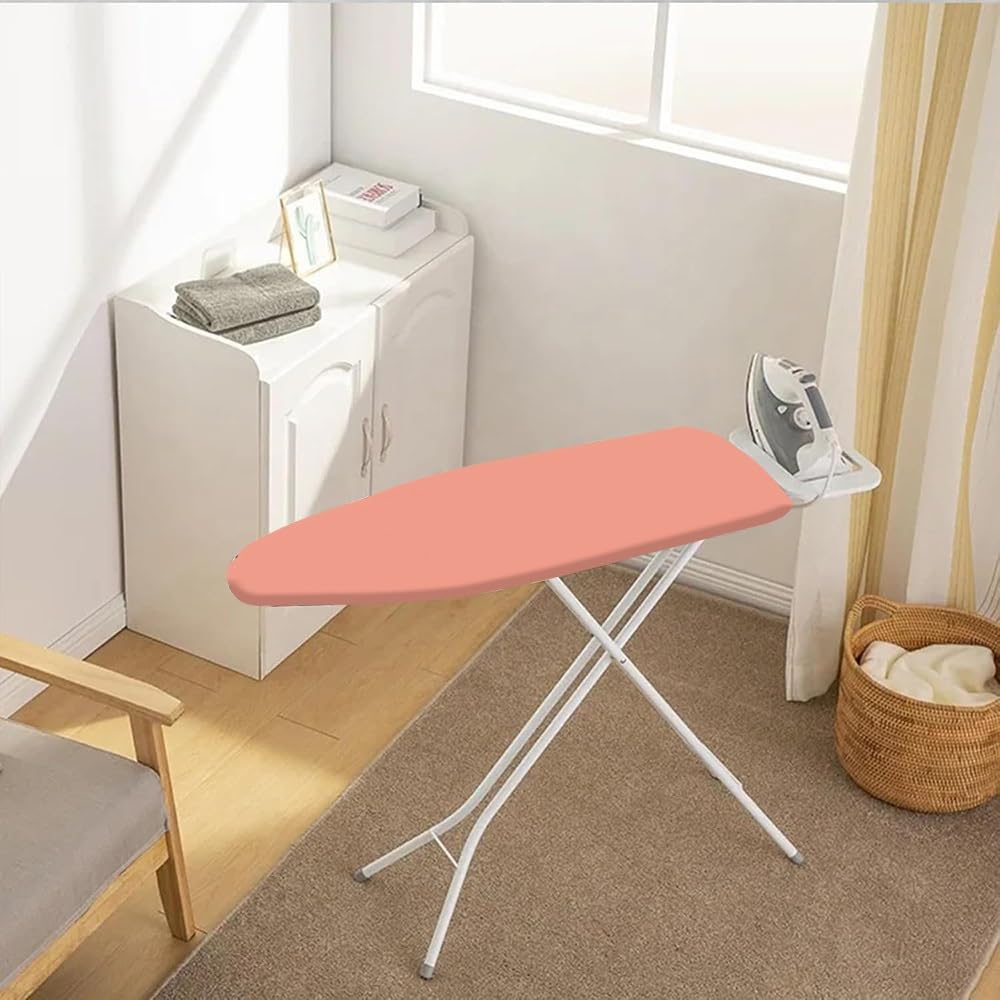 Funda para tabla de planchar azul de 108 x 45 cm, resistente al calor, a prueba de manchas, ajuste universal para plancha de vapor, elástica, se adapta a tablas de 90 x 30 cm a 140 x 45 cm, color liso