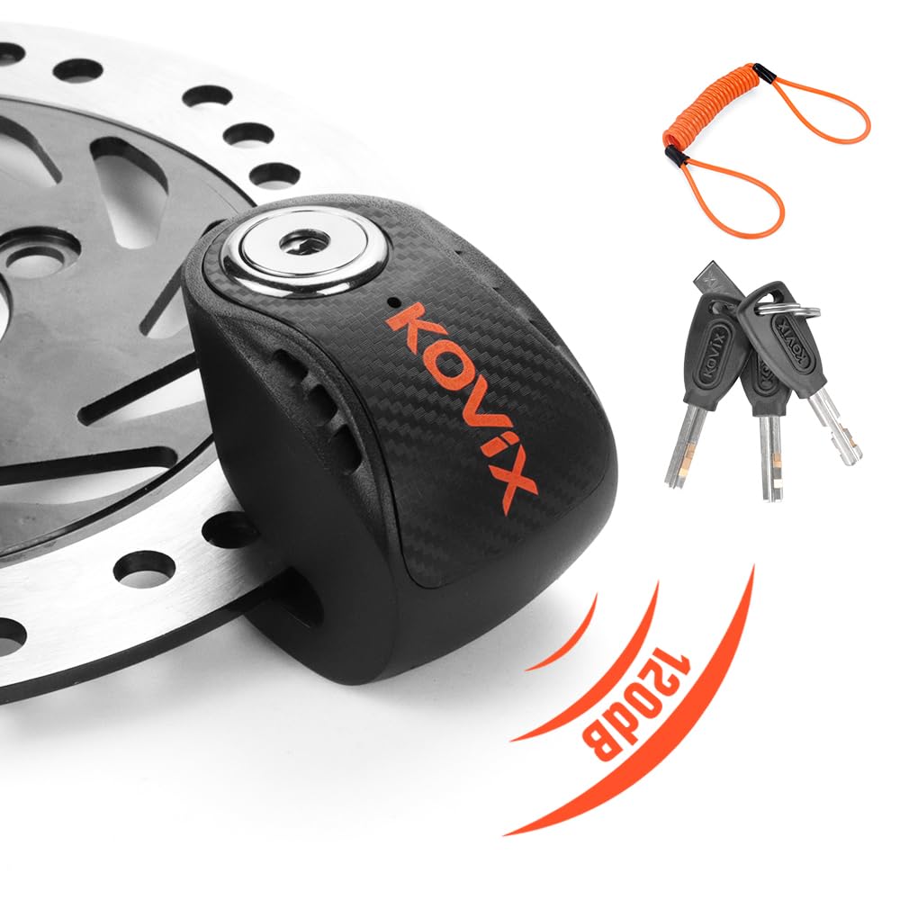 KOVIX KNS6 Bremsscheibenschloss mit integriertem Alarm für Roller und Elektroroller - Zuverlässiger Schutz für Ihr Fahrzeug