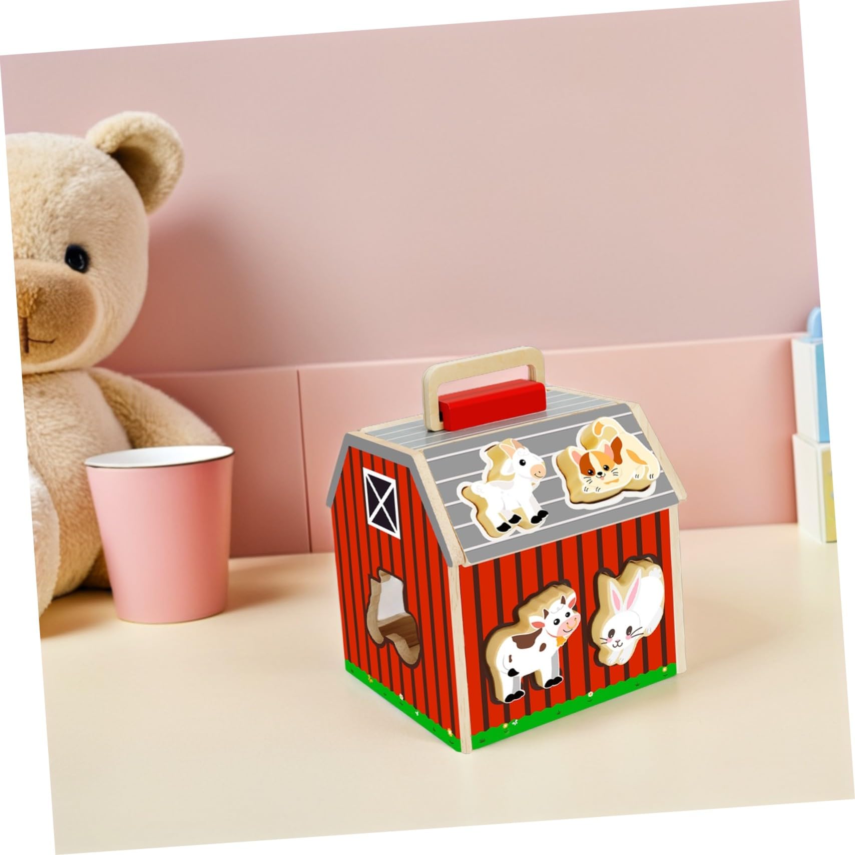 Juguete Rompecabezas de Madera Montessori para Niños, 1 Juego