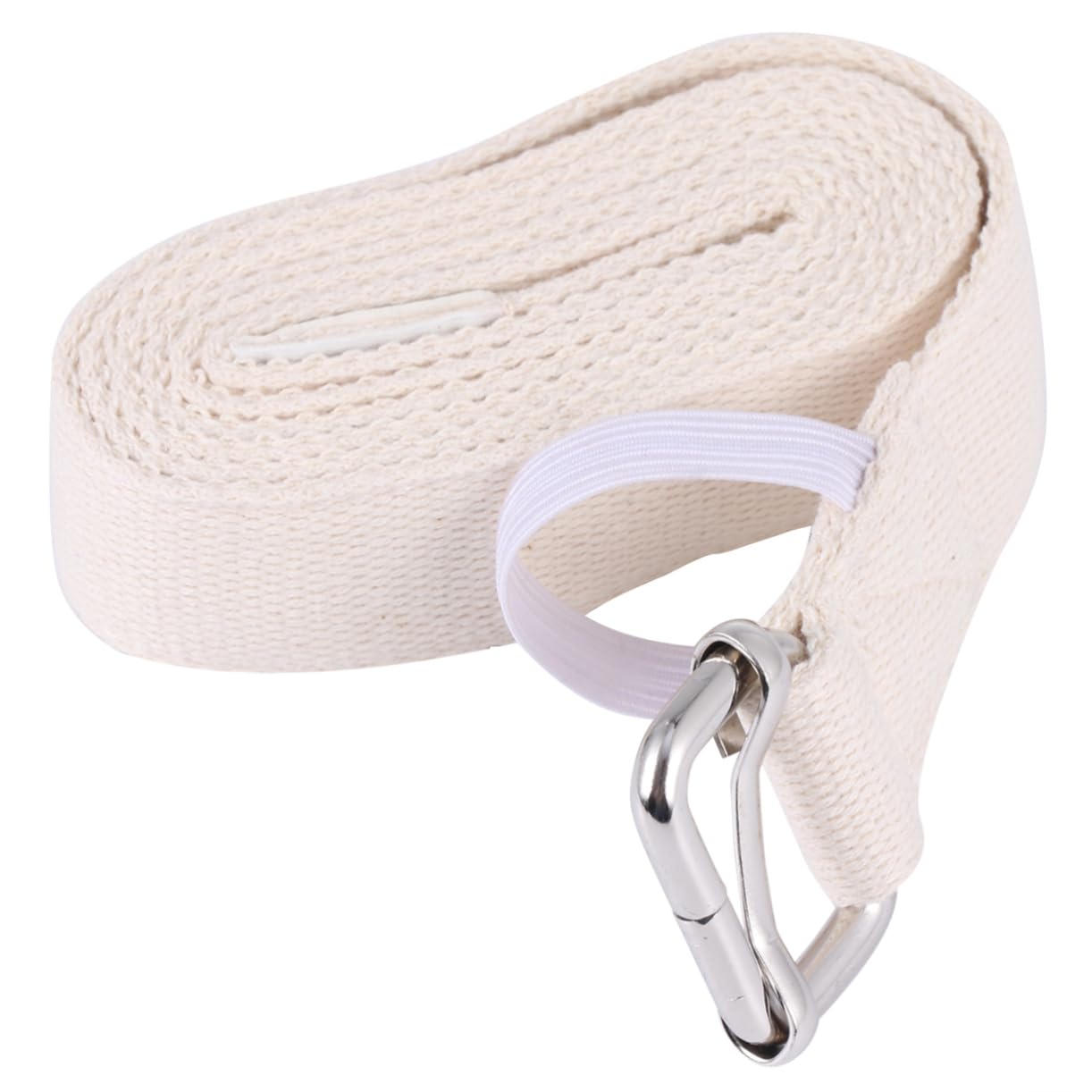 WHAMVOX 1pc Yoga Stretch Belt Elastic Band for Flexibility Yoga Lovers Sturdy Cotton Material 1.2 Meter