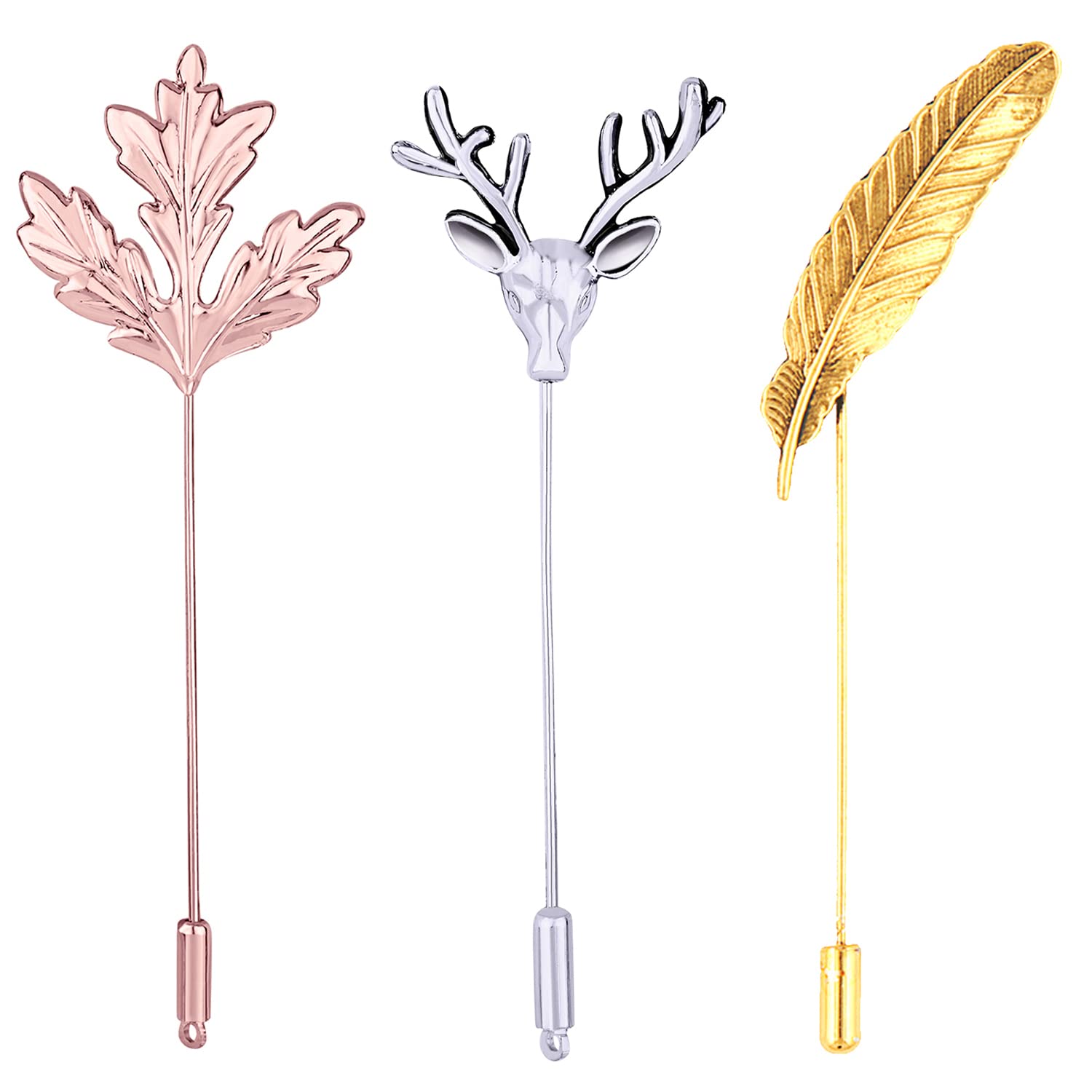 Valantine Gift Combo of Brooch Lapel Pin for Men and Women (PACO1104868PR)