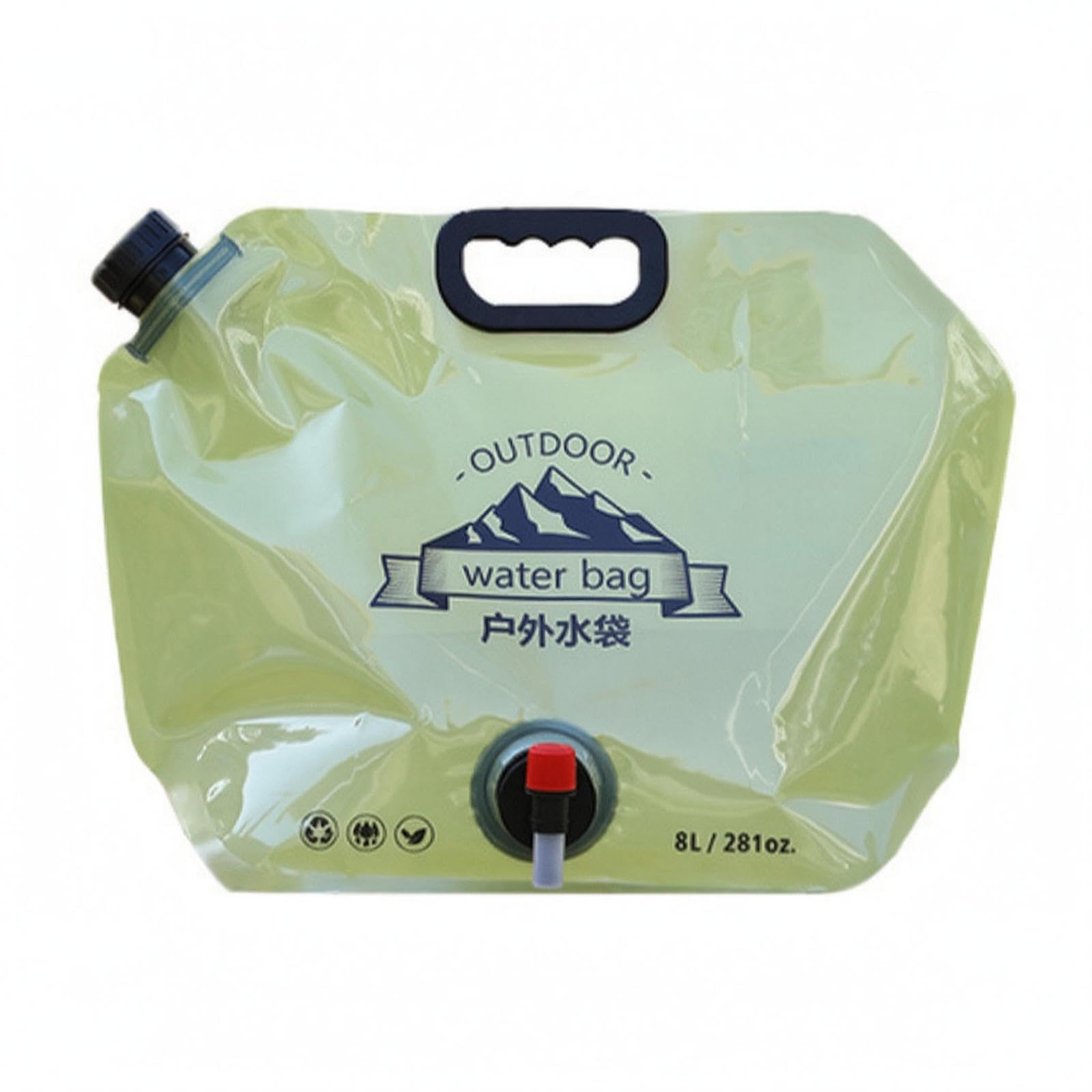 Portable Water Bag Built-in Handle Flexible Water Pouch Three-Layer Outdoor Storage for Camping, Hiking, Picnic-image-4