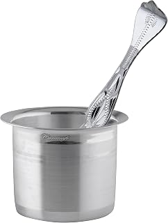 PRD CARATCAFE Pure Silver Panchapatra & Achmani Medium Size, Set of Silver Glass & Spoon (2.60 * 2.00 Inch), 925 Silver Ha... Price In India